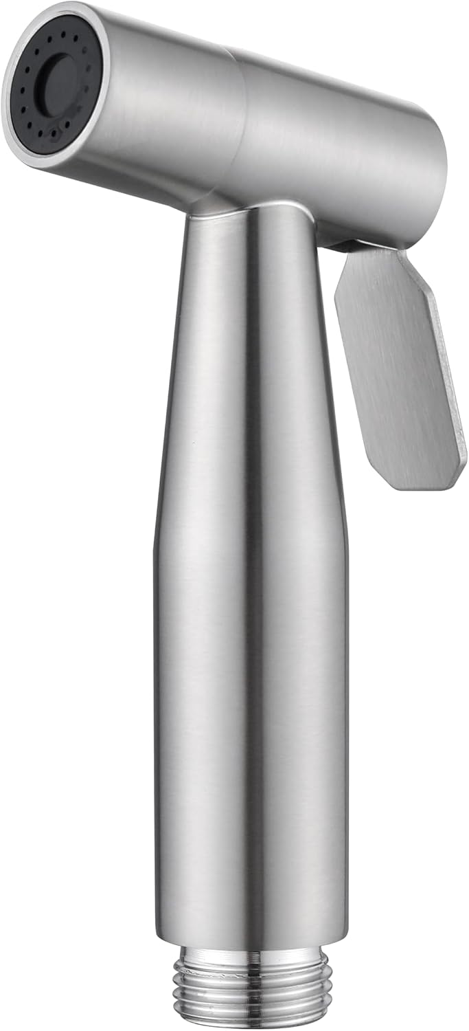 Bidet Sprayer Head Stainless Steel, Handheld Bidet Sprayer for Toilet with Adjustable Water Pressure Control for Bathroom & Baby Diaper & Postpartum