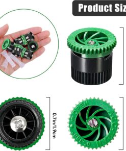 Alternative view of 10 Pieces Variable Arc Nozzle, Pop-up Sprinkler Heads Replacement Compatible with Most of 360 Degree Adjustable Pop Up Sprinklers Spray Head for Garden Lawn Irrigation (12AN)