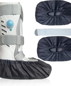 2 pcs  Walking Boot Covers, Fracture Medical Cast Boots Shoe Covers for Broken Foot Ankle Recovery With Waterproof Anti-slip and Washable (X-Large)