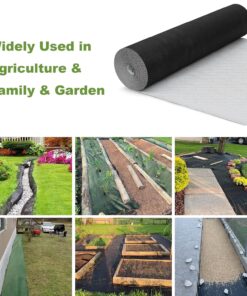 Alternative view of NEW Weed Barrier Landscape Fabric (Whiteblack-3FTx100FT)