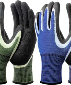 Gardening Gloves - 6 Pair Gardening Gloves for Women/Men with Grip | Breathable Natural Latex Garden Glove Outdoor Protective Working Glove for Weeding, Raking and Pruning